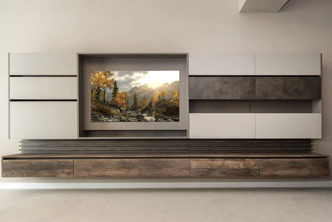 Mobila Bucatarie pe un perete, unita cu Living-Room si Hol, 63m², x H 244cm — foto 3 din 36