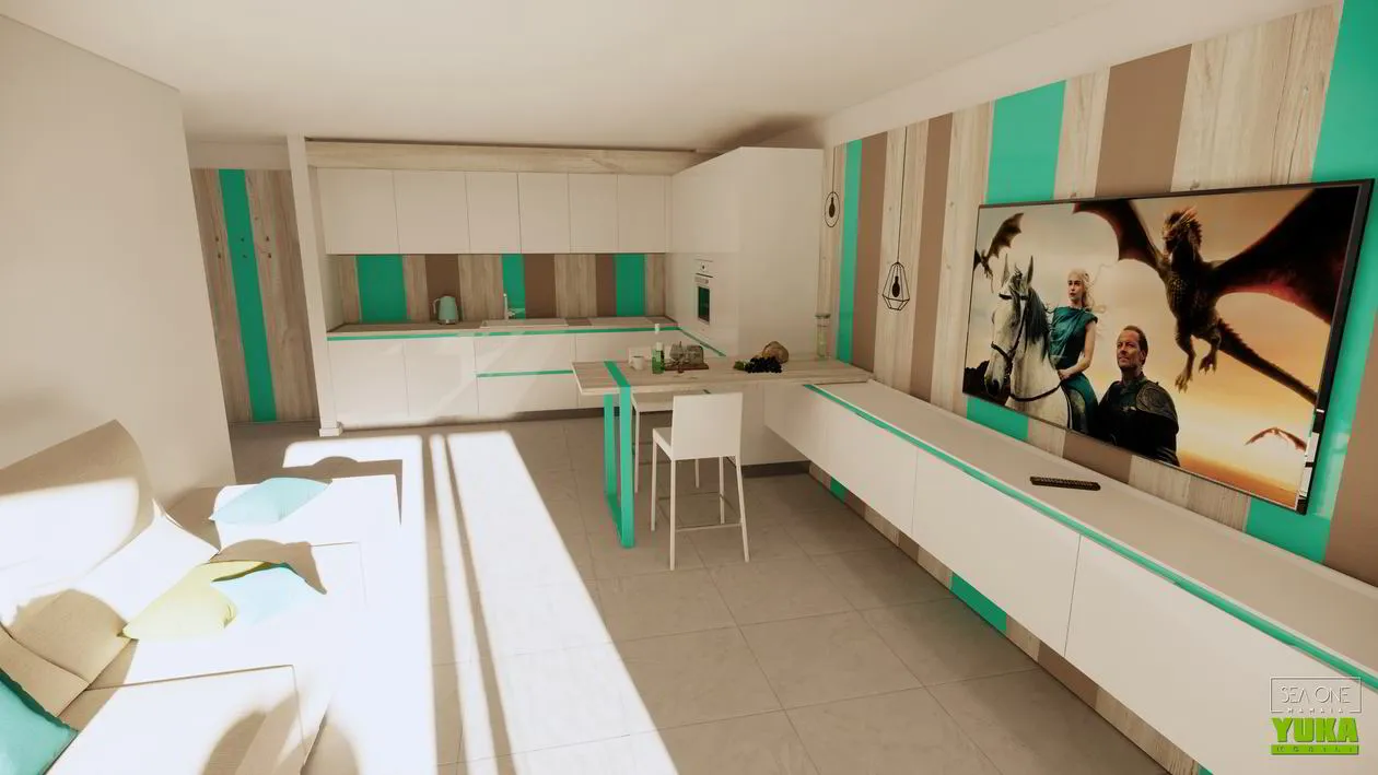 Proiect mobilare apartament cu 2 camere, 70 m², Elaborat, 17 Iulie 2018 — foto 2 din 7