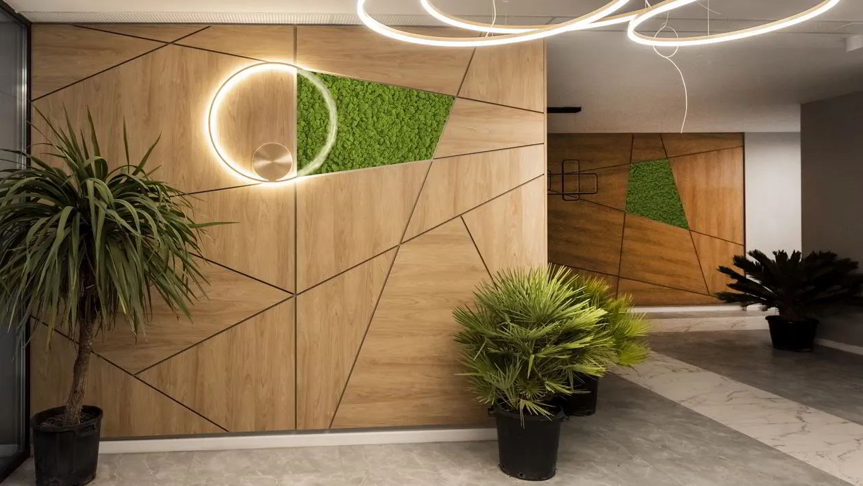 Proiect mobilare Receptie, Placari Pereti, 60 m² COD.7167
